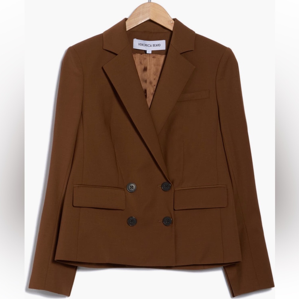 Veronica Beard brown Double-Breasted Blazer